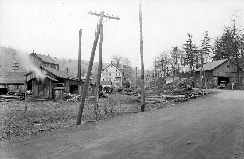 Analomink Sawmill, owned by C.A. Coleman, circa 1926.