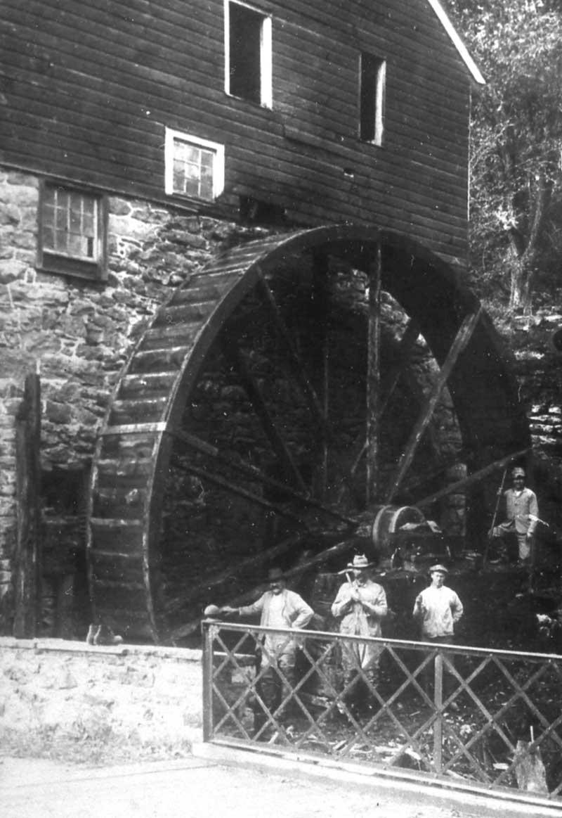 Col. John VanCampen operated a grist mill at Shawnee in 1758 and shipped flour via Durham boats to Philadelphia. Vestiges of the old mill are still visible.