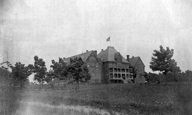 East Stroudsburg State Normal School in 1895. This was the original Stroud Hall, called Old Main.
